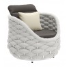 Coral Reef Accent Chair in Gray- Front view 3