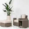 Sunset West Coronado Club Chair in Canvas Skyline with Self Welt - Lifestyle 2 - Sunset West Coronado Club Chair in Canvas Skyline with Self Welt - Lifestyle 2