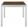 Sedona 24'' Square Table - Corsa Teak Wood Look Table Top