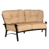 Woodard Cortland Cushion Crescent Love Seat - Angled