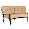 Woodard Cortland Cushion Crescent Love Seat - Angled - Woodard Cortland Cushion Crescent Love Seat - Angled
