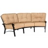 Woodard Cortland Cushion Crescent Sofa - Angled