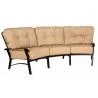 Woodard Cortland Cushion Crescent Sofa - Angled - Woodard Cortland Cushion Crescent Sofa - Angled