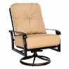 Woodard Cortland Cushion Big Man's Swivel Rocking Lounge Chair - Angled