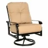 Woodard Cortland Cushion Big Man's Swivel Rocking Lounge Chair - Angled - Woodard Cortland Cushion Big Man's Swivel Rocking Lounge Chair - Angled
