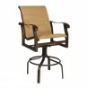 Woodard Cortland Padded Sling Swivel Bar Stool - Woodard Cortland Padded Sling Swivel Bar Stool