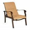 Woodard Cortland Padded Sling Adjustable Lounge Chair - Angled - Woodard Cortland Padded Sling Adjustable Lounge Chair - Angled