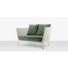 Source Outdoor Furniture Cosmo Aluminum Loveseat angle - Source Outdoor Furniture Cosmo Aluminum Loveseat angle