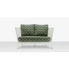Source Outdoor Furniture Cosmo Aluminum Loveseat front - Source Outdoor Furniture Cosmo Aluminum Loveseat front