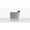 Source Outdoor Furniture Cosmo Aluminum Loveseat side - Source Outdoor Furniture Cosmo Aluminum Loveseat side
