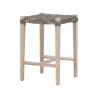 Essentials For Living Costa Outdoor Backless Counter Stool - Front Side Angle