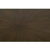 Essentials For Living Coulter 54" Round Dining Table in Burnished Brown Ash - Closeup Top Angle