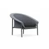 Azzurro Cove Club Chair In Midnight Cushion - Angled - Azzurro Cove Club Chair In Midnight Cushion - Angled