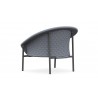 Azzurro Cove Club Chair In Midnight Cushion - Back Angled