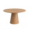  Cove Round Dining Table in Natural - Angled
