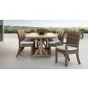 Havana Armless Dining Chair in Canvas Flax w/ Self Welt - Lifestyle