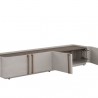 Sunpan Jamille Media Console and Cabinet - Front Side Opened Angle