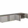 Sunpan Jamille Media Console and Cabinet - Front Side Opened Angle - Sunpan Jamille Media Console and Cabinet - Front Side Opened Angle