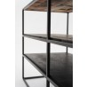 Nova Solo Rustica TV Stand Open Shelving - 112cm - Closeup Angle