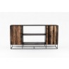 Nova Solo Rustika Sideboard 2 Doors Open Shelving - Front Angle