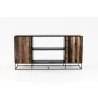Nova Solo Rustika Sideboard 2 Doors Open Shelving - Front Angle - Nova Solo Rustika Sideboard 2 Doors Open Shelving - Front Angle