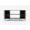 Nova Solo Rustika Sideboard 2 Doors Open Shelving - Front Opened Angle - Nova Solo Rustika Sideboard 2 Doors Open Shelving - Front Opened Angle