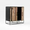 Nova Solo Rustika Sideboard 2 Doors - Front Side Opened Angle - Nova Solo Rustika Sideboard 2 Doors - Front Side Opened Angle