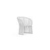 Azzurro Living Cape Town Dining Chair + Polar Cushion - Angled - Azzurro Living Cape Town Dining Chair + Polar Cushion - Angled