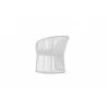 Azzurro Living Cape Town Dining Chair + Polar Cushion - Back Angled - Azzurro Living Cape Town Dining Chair + Polar Cushion - Back Angled