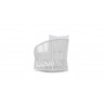 Azzurro Living Cape Town Swivel Club Chair + Polar Cushion - Back Angled