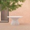 Azzurro Living Captiva Dining Table in White Frame - Lifestyle