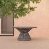 Azzurro Living Captiva Dining Table in Bronze Frame - Lifestyle