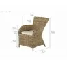 Nova Solo Wickerworks Rook Dining Chair - Dimension - Nova Solo Wickerworks Rook Dining Chair - Dimension