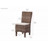 Nova Solo Morin Dining Chair - Dimension