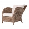 Nova Solo Wickerworks Cushioned Knight Chair - Front Side Angle