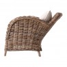 Nova Solo Wickerworks Cushioned Knight Chair - Side Angle