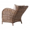 Nova Solo Wickerworks Cushioned Queen Chair - Back Side Angle