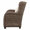 Nova Solo Wickerworks Natural Rattan Queen Chair - Side  Angle - Nova Solo Wickerworks Natural Rattan Queen Chair - Side  Angle
