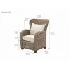 Nova Solo Wickerworks Natural Rattan Queen Chair - Dimension - Nova Solo Wickerworks Natural Rattan Queen Chair - Dimension