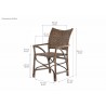 Nova Solo Wickerworks Set Of 2 Countess Armchairs - Dimension