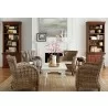 Nova Solo Wickerworks Baron Lounge Armchair With Cushions - Set Of Two - Seat Lifestyle Angle - Nova Solo Wickerworks Baron Lounge Armchair With Cushions - Set Of Two - Seat Lifestyle Angle