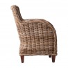 Nova Solo Wickerworks Baron Lounge Armchair With Cushions - Set Of Two - Side Angle