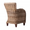 Nova Solo Wickerworks Baron Lounge Armchair With Cushions - Set Of Two - Back Side Angle