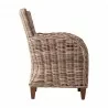 Nova Solo Wickerworks Baroness Lounge Armchair With Cushions - Set of Two - Side Angle - Nova Solo Wickerworks Baroness Lounge Armchair With Cushions - Set of Two - Side Angle