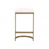 Essentials For Living Cresta Counter Stool in LiveSmart Peyton Pearl Brushed Gold - Front