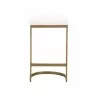 Essentials For Living Cresta Counter Stool in LiveSmart Peyton Pearl Brushed Gold - Front - Essentials For Living Cresta Counter Stool in LiveSmart Peyton Pearl Brushed Gold - Front