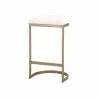 Essentials For Living Cresta Counter Stool in LiveSmart Peyton Pearl Brushed Gold - Angled - Essentials For Living Cresta Counter Stool in LiveSmart Peyton Pearl Brushed Gold - Angled