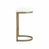 Essentials For Living Cresta Counter Stool in LiveSmart Peyton Pearl Brushed Gold - Side - Essentials For Living Cresta Counter Stool in LiveSmart Peyton Pearl Brushed Gold - Side