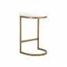 Essentials For Living Cresta Counter Stool in LiveSmart Peyton Pearl Brushed Gold - Back Angled - Essentials For Living Cresta Counter Stool in LiveSmart Peyton Pearl Brushed Gold - Back Angled