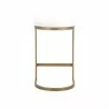 Essentials For Living Cresta Counter Stool in LiveSmart Peyton Pearl Brushed Gold  - Front - Essentials For Living Cresta Counter Stool in LiveSmart Peyton Pearl Brushed Gold  - Front